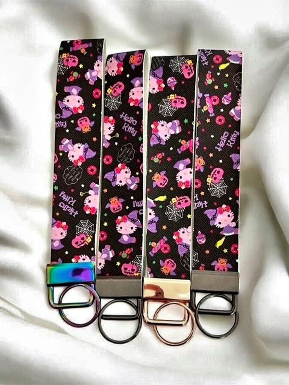 Halloween Hello Kitty Wristlet Keychains